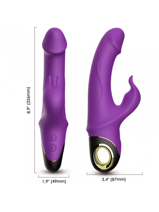 ARMONY - VIBRATORE DILDO METEROR RABBIT ROTATOR VIOLA