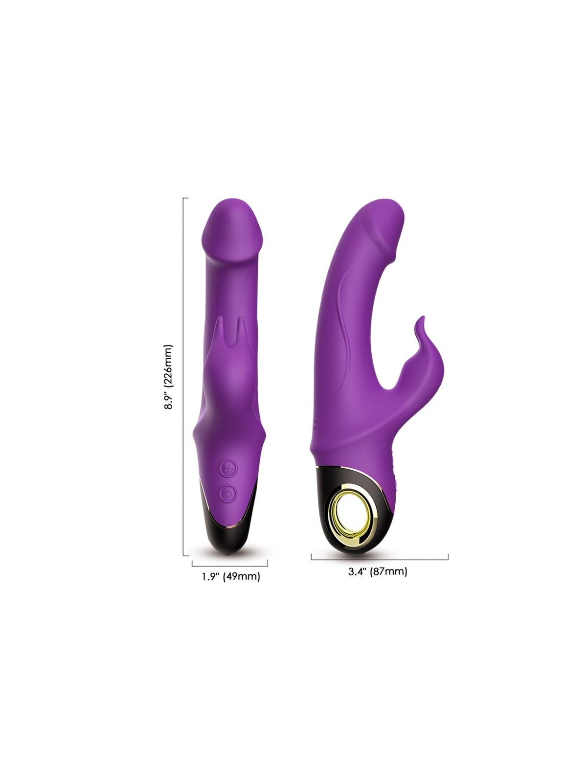 ARMONY - VIBRATORE DILDO METEROR RABBIT ROTATOR VIOLA