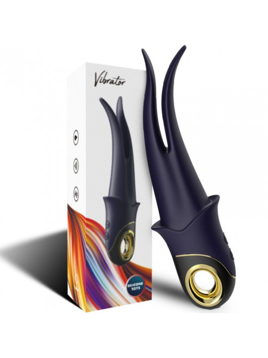 ARMONY - VIBRATORE OMBRA DOPPIA TESTA TEASING BLU