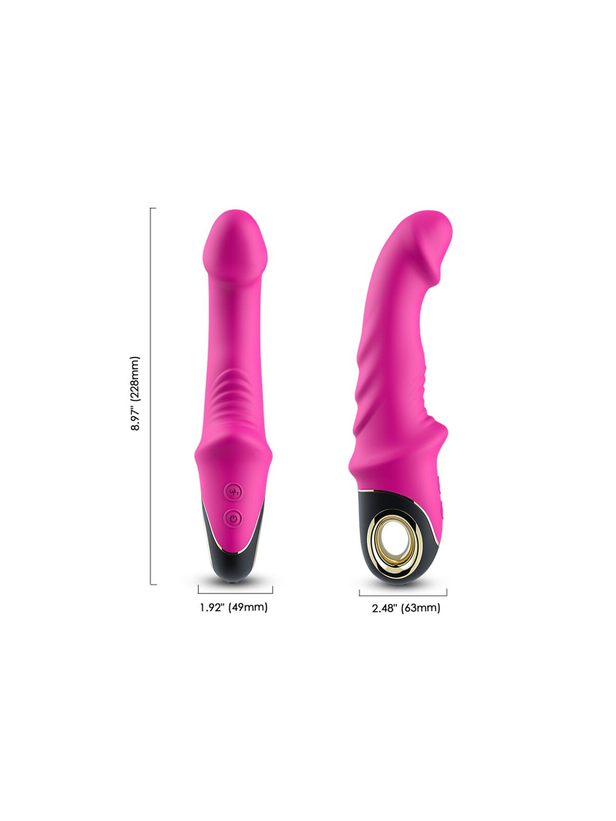 ARMONY - JOYBLADE DILDO VIBRATORE ROTATORE FUCSIA