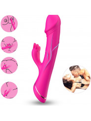 ARMONY - DILDO VIBRATORE CONIGLIO IN SILICONE FUCSIA