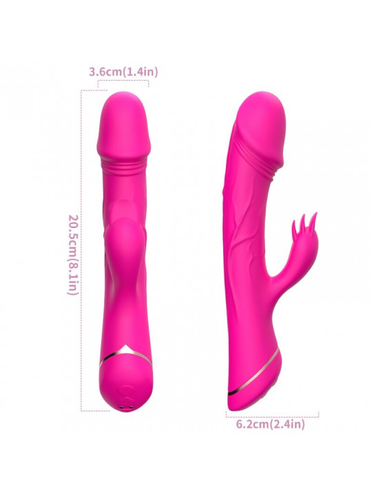 ARMONY - DILDO VIBRATORE CONIGLIO IN SILICONE FUCSIA