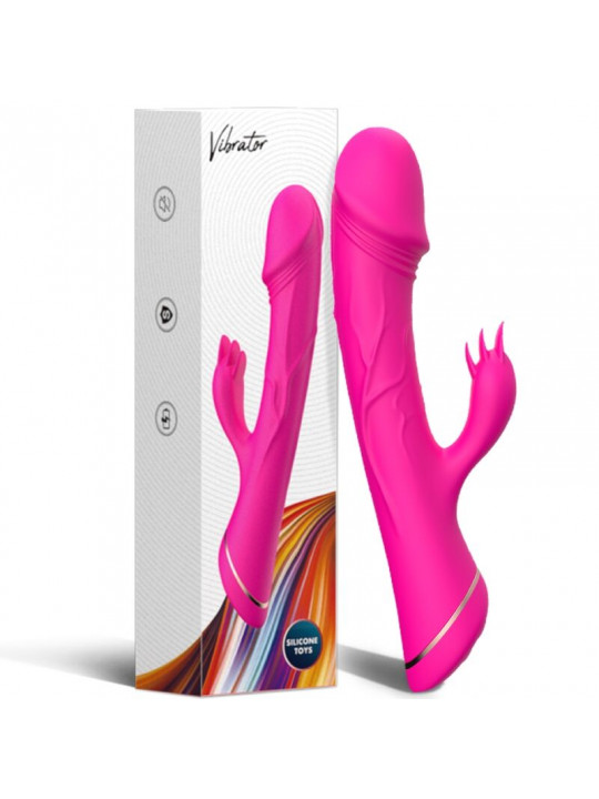 ARMONY - DILDO VIBRATORE CONIGLIO IN SILICONE FUCSIA