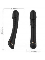 ARMONY - VIBRATORE DILDO IN SILICONE NERO