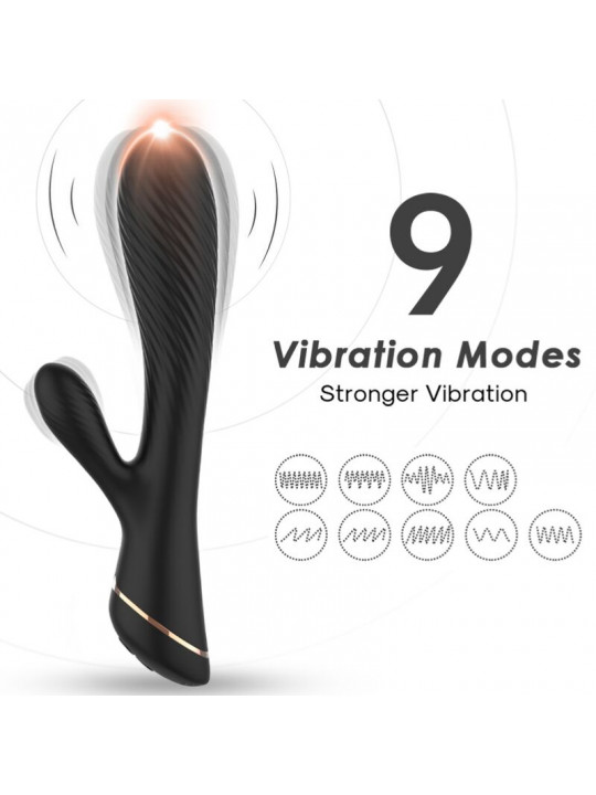 ARMONY - VIBRATORE RABBIT IN SILICONE NERO