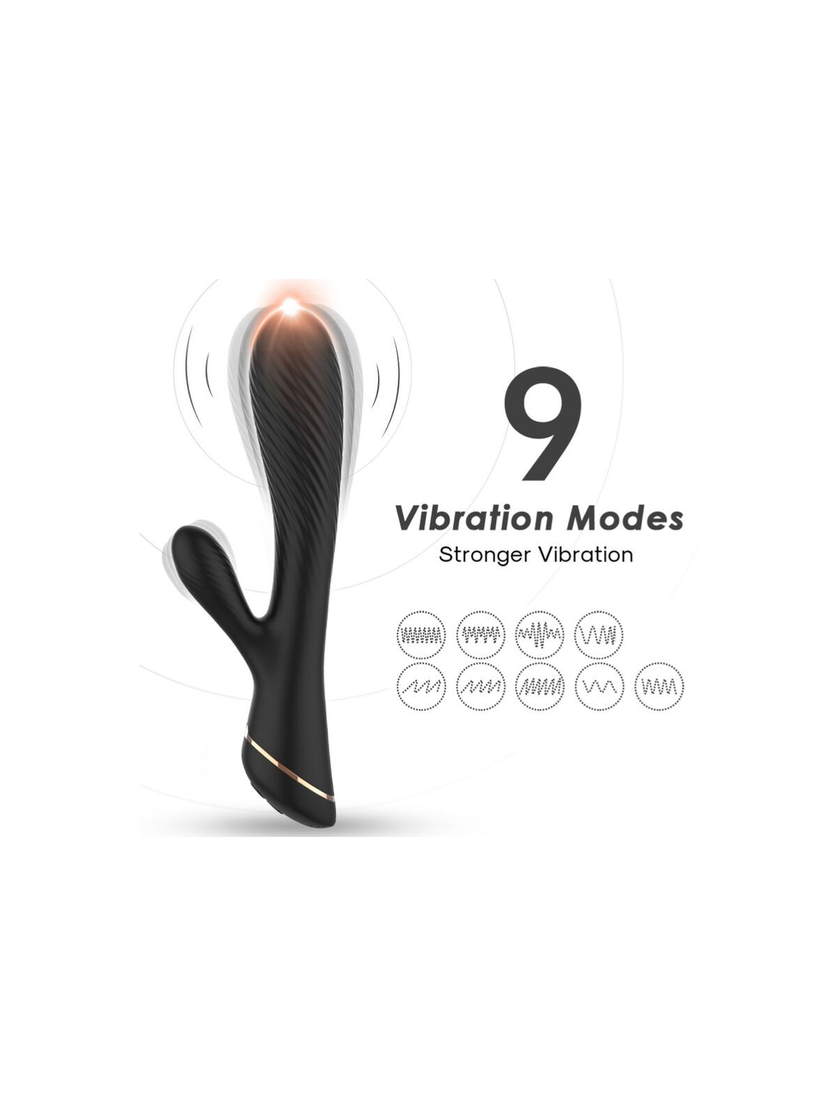 ARMONY - VIBRATORE RABBIT IN SILICONE NERO