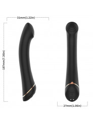 ARMONY - VIBRATORE FALT TESTA IN SILICONE NERO