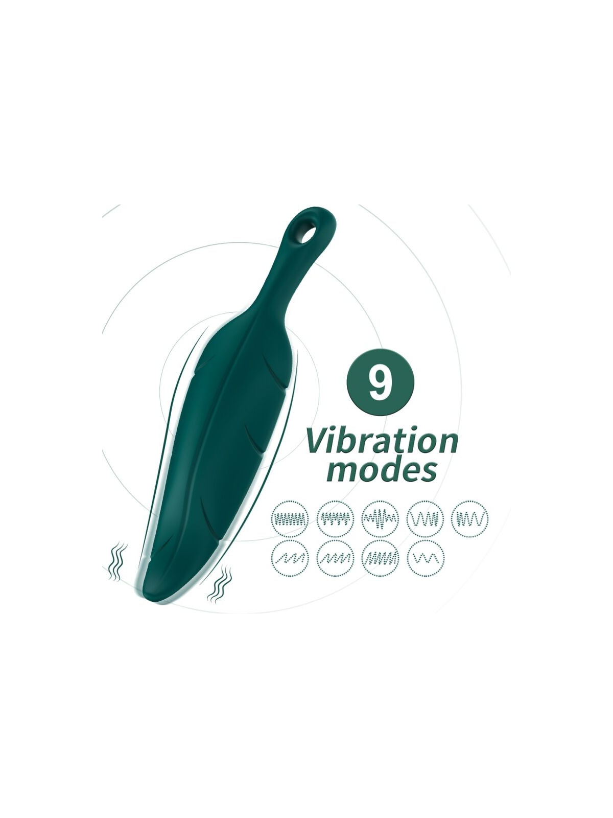 ARMONY - STIMOLATORE E VIBRATORE VERDE FOGLIA