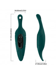 ARMONY - STIMOLATORE E VIBRATORE VERDE FOGLIA