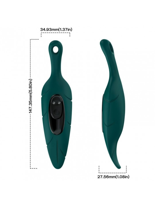 ARMONY - STIMOLATORE E VIBRATORE VERDE FOGLIA