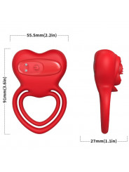 ARMONY - ANELLO VIBRATORE CUORE ROSSO