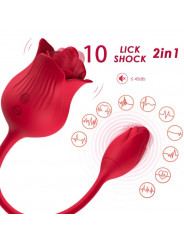 ARMONY - VIBRATORE ROSA CON COLA ROSSO