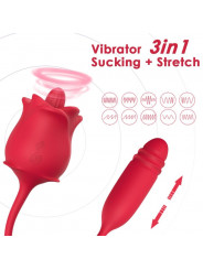 ARMONY - STIMOLATORE E VIBRATORE ROSA COLA ROSSO