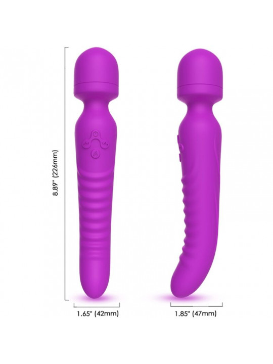 ARMONY - MASSAGGIATORE E VIBRATORE MISSION EFFETTO CALORE VIOLA