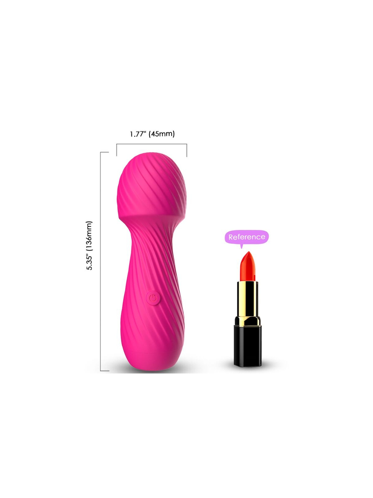 ARMONY - MASSAGGIATORE DAZZLE E VIBRATORE PICCOLO FUCSIA