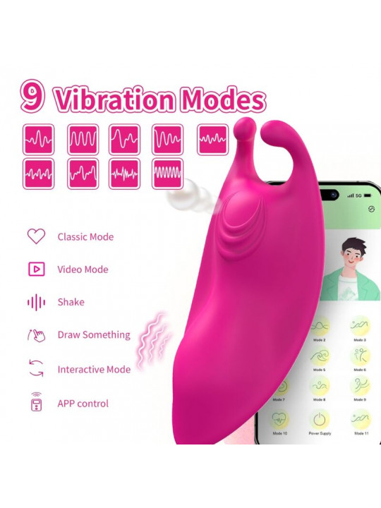 ARMONY - MUTANDINA INDOSSABILE HONEYBEE VIBRATORE G-SPOT FUCSIA - APP GRATUITA