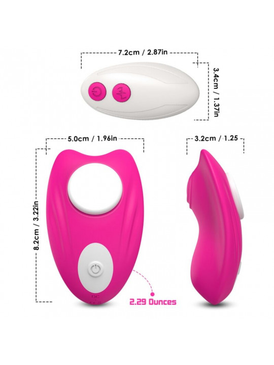 ARMONY - MUTANDINA INDOSSABILE CON VIBRATORE TELECOMANDO BUTTERFLY ROSA