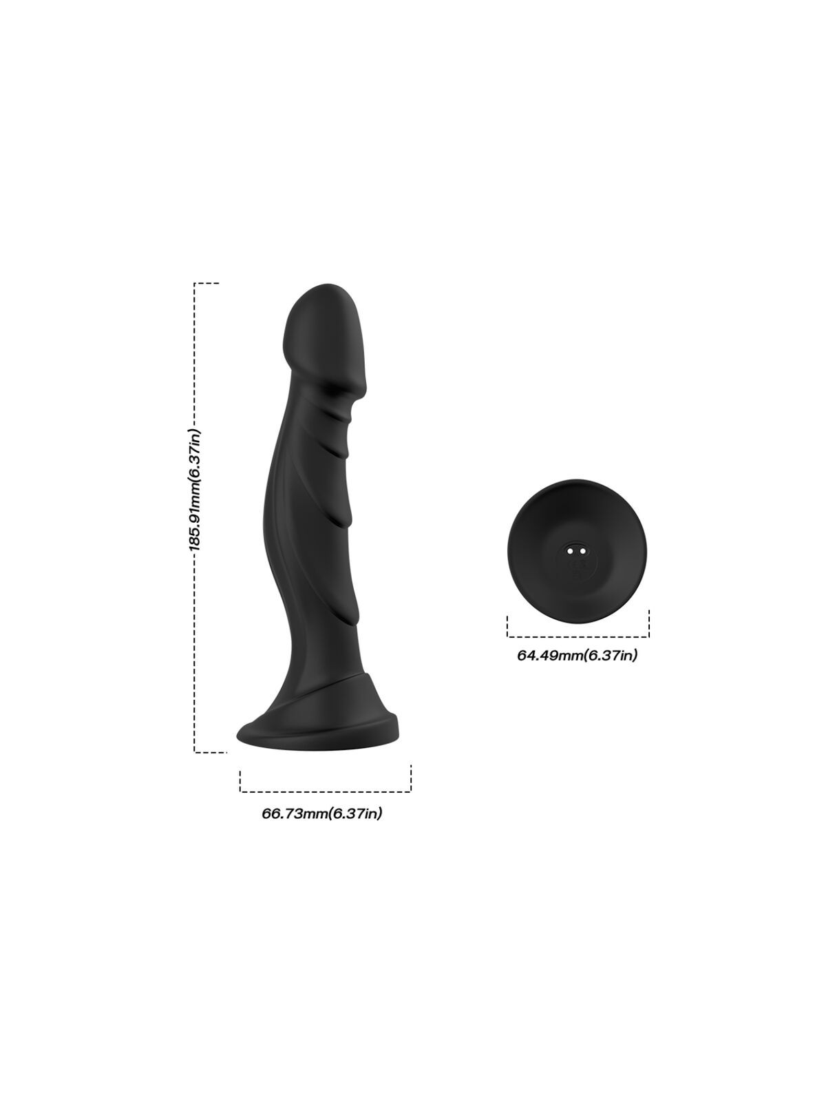 ARMONY - VIBRATORE DILDO E TELECOMANDO PLUG ANALE NERO