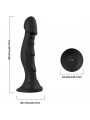 ARMONY - VIBRATORE DILDO E TELECOMANDO PLUG ANALE NERO