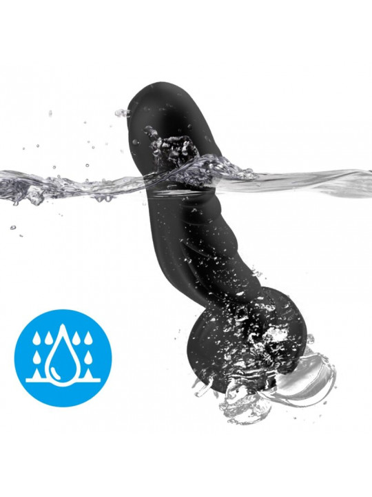 ARMONY - VIBRATORE DILDO E TELECOMANDO PLUG ANALE NERO