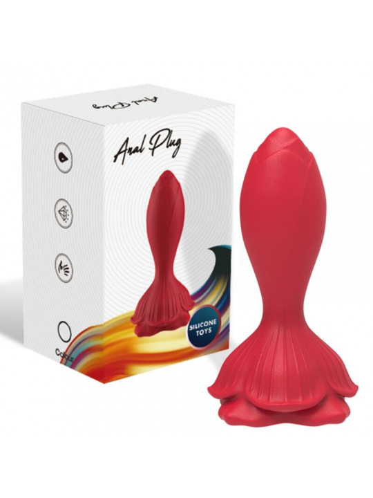 ARMONY - VIBRATORE ROSA E TELECOMANDO PICCOLO PLUG ANALE ROSSO