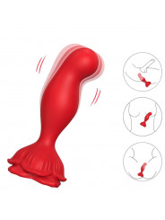 ARMONY - VIBRATORE ROSA E TELECOMANDO PLUG ANALE ROSSO