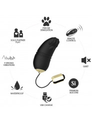 ARMONY - VIBRATORE KITTY EGG G-SPOT TELECOMANDO NERO