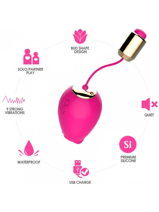 ARMONY - MANDALA EGG VIBRATORE G-SPOT REMOTE CONTROL FUCSIA