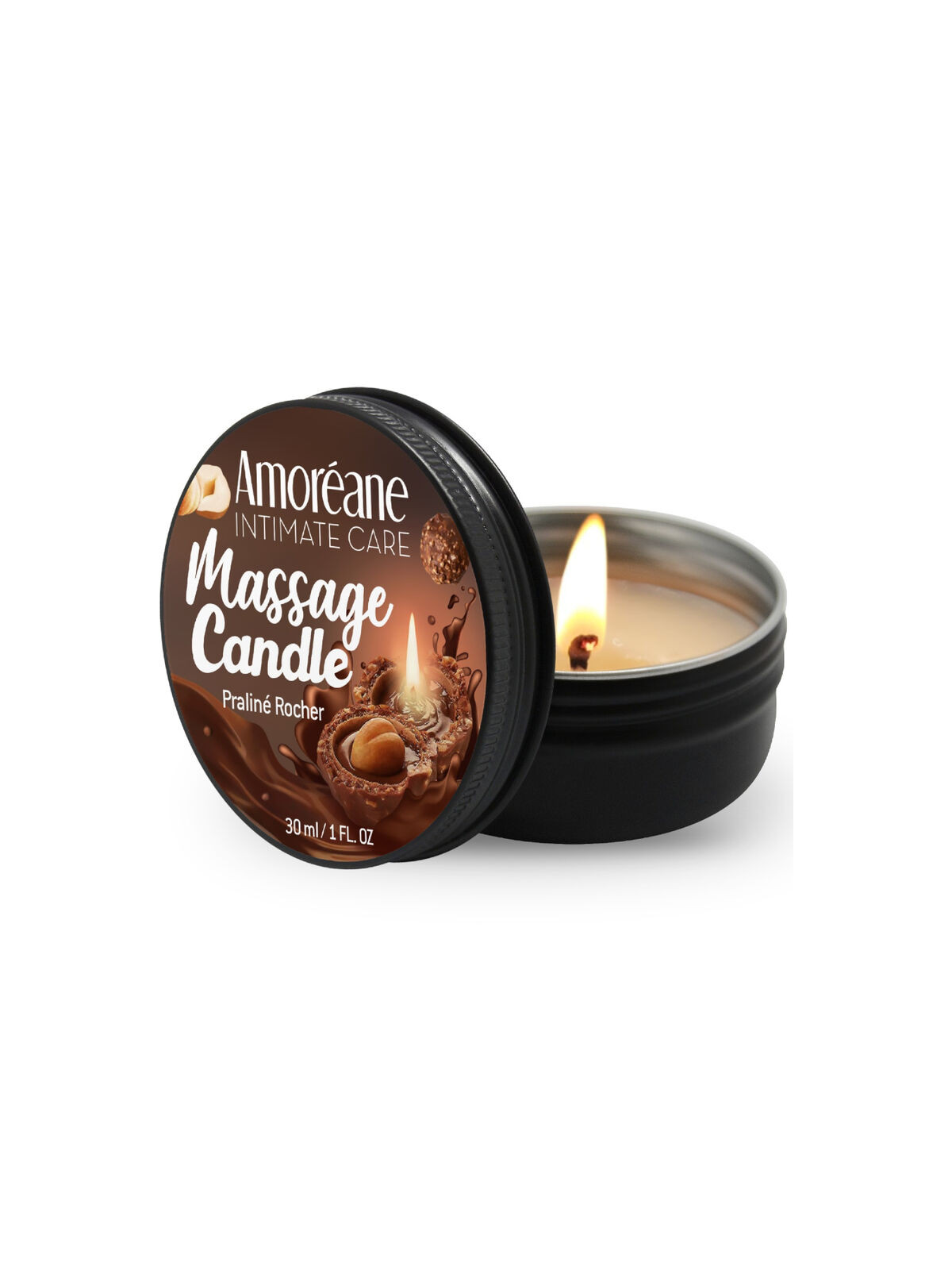 AMOREANE - CANDELA DA MASSAGGIO ROCHER PRALINE 30 ML