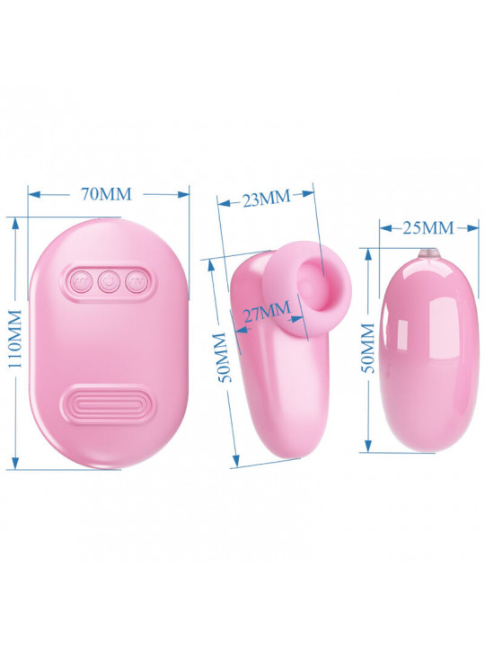 PRETTY LOVE - PROIETTILE VIBRANTE MAGIC BOX E STIMOLATORE ROSA