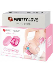 PRETTY LOVE - PROIETTILE VIBRANTE MAGIC BOX E STIMOLATORE ROSA