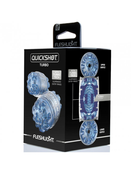 FLESHLIGHT - MASTURBATORE QUICKSHOT TURBO BLU GHIACCIO