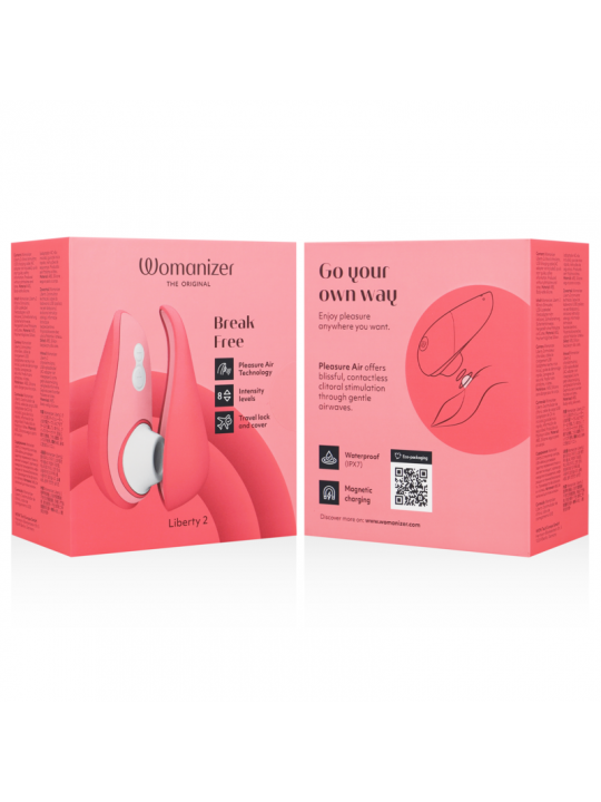 WOMANIZER - LIBERTY 2 STIMOLATORE CLITORIDE & VENTOSA ROSA