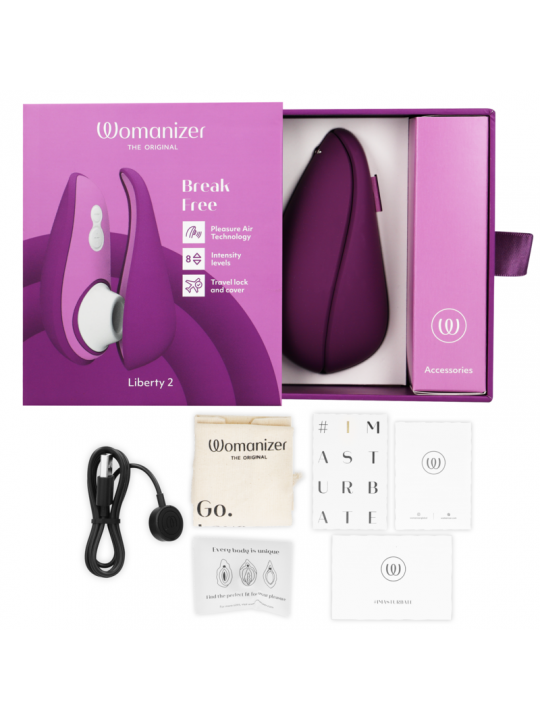 WOMANIZER - LIBERTY 2 STIMOLATORE CLITORIDE & VENTOSA VIOLA