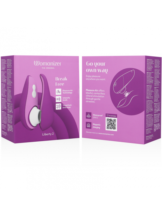 WOMANIZER - LIBERTY 2 STIMOLATORE CLITORIDE & VENTOSA VIOLA