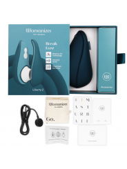 WOMANIZER - LIBERTY 2 STIMOLATORE CLITORIDE & VENTOSA BLU