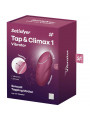 SATISFYER - TAP & CLIMAX 1 VIBRATORE LAY-ON ROSSO