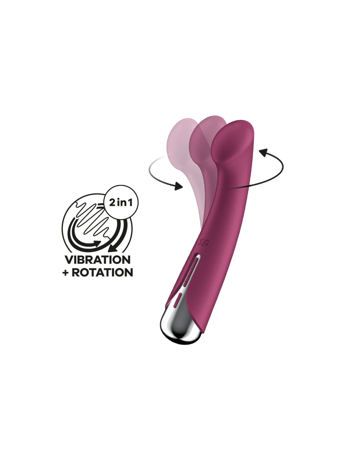 SATISFYER - SPINNING G-SPORT 1 VIBRATORE ROTATORE ROSSO