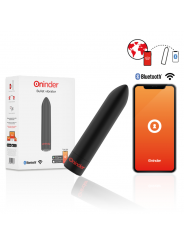 ONINDER - BERLIN VIBRATORE BULLET NERO 9 MODALITÀ 8,5 X 2 CM - APP GRATUITA