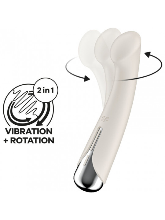 SATISFYER - SPINNING G-SPORT 1 VIBRATORE ROTATORE BEIGE