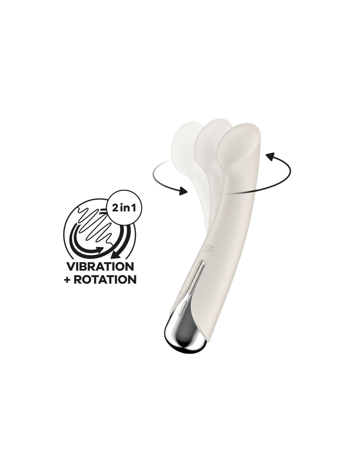 SATISFYER - SPINNING G-SPORT 1 VIBRATORE ROTATORE BEIGE