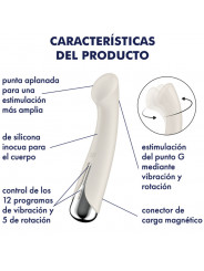 SATISFYER - SPINNING G-SPORT 1 VIBRATORE ROTATORE BEIGE