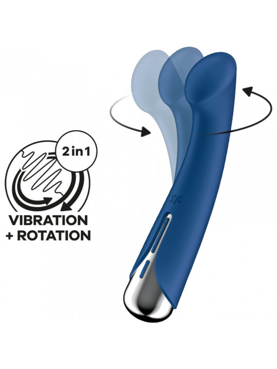 SATISFYER - SPINNING G-SPORT 1 VIBRATORE ROTATORE BLU