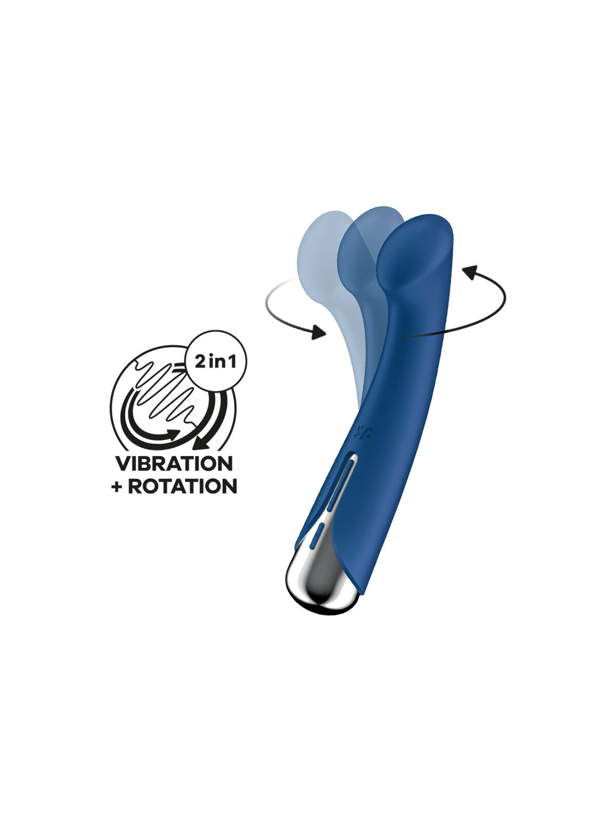 SATISFYER - SPINNING G-SPORT 1 VIBRATORE ROTATORE BLU