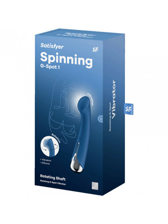 SATISFYER - SPINNING G-SPORT 1 VIBRATORE ROTATORE BLU