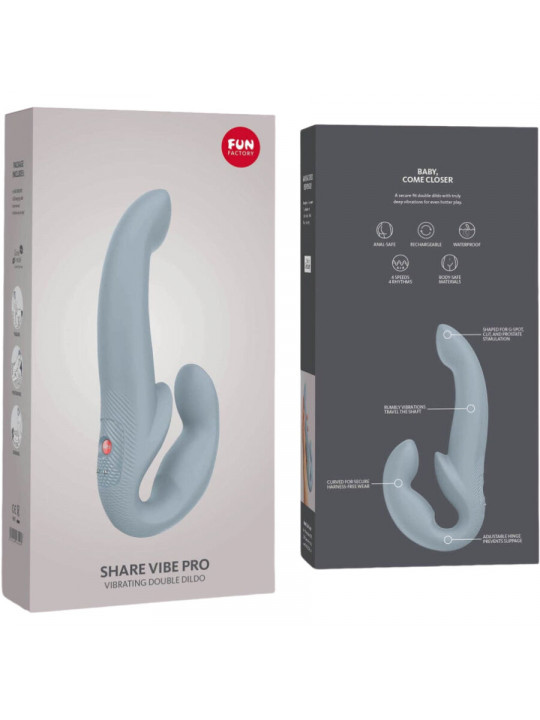 FUN FACTORY - SHARE VIBE PRO DOPPIO VIBRATORE GRIGIO