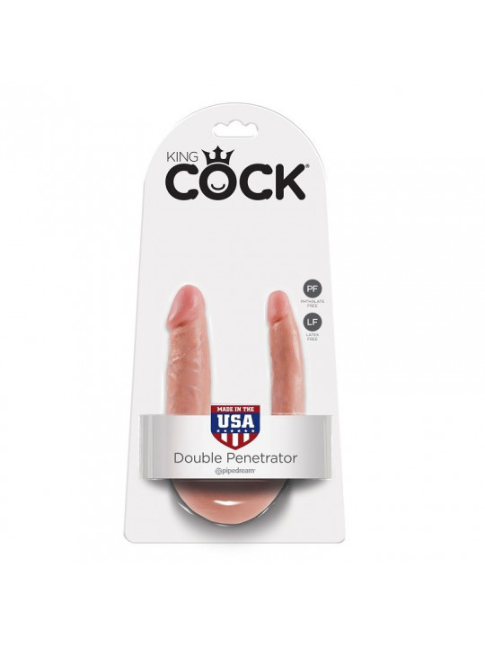 KING COCK - DILDO DOPPIA PENETRAZIONE 12.7 CM NATURALE