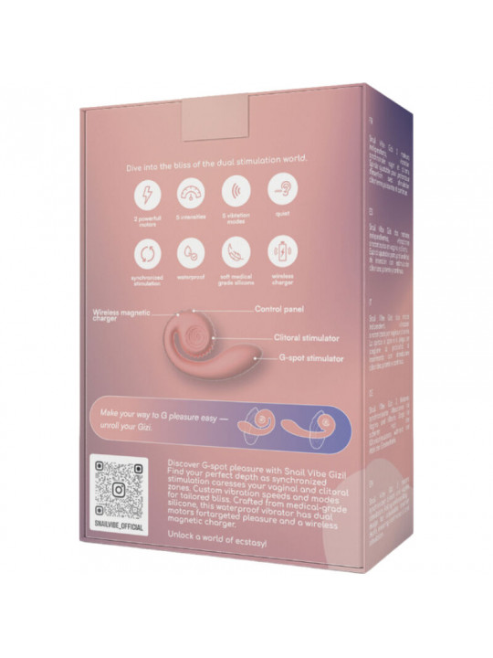 SNAIL VIBE - GIZI DUAL STIMOLATORE ROSA