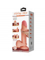 PRETTY LOVE - DILDO REALISTICO SLIDING SKIN SERIES CON VENTOSA SCORREVOLE DELLA PELLE FLESH 20,5 CM