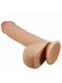 PRETTY LOVE - DILDO REALISTICO SERIE SLIDING SKIN CON VENTOSA SCORREVOLE DELLA PELLE FLESH 23,4 CM